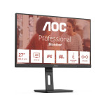 AOC U27E3UF LED 27" 4K UHD Monitorius su IPS - Juodas, VESA, Pivot, Garsiakalbiai