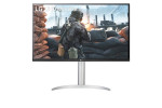 LG UltraGear 27BP55U-B 4K UHD Monitorius, 27" LED, Sidabrinis, VA, FreeSync, VESA, Gaming