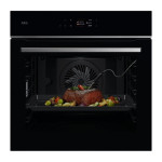 Juodos spalvos el.orkaitė su pirolize AEG OS6PB631AB