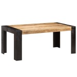 vidaXL Valgomojo stalas, 180x90x76cm, mango medienos masyvas