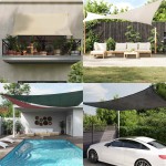 Uždanga nuo saulės, raudonos spalvos, 5x6m, HDPE, 160g/m²