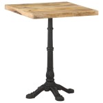 vidaXL Bistro staliukas, 60x60x77cm, neapdorota mango mediena