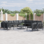 Sodo Sofų Rinkinys 13 pcs Antracito Plienas