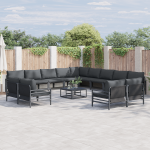 Sodo Sofų Rinkinys 13 pcs Antracito Plienas