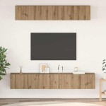 TV spintelių komplektas 5 pcs artisano ąžuolo Vidutinė