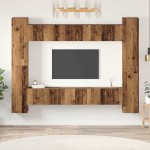 TV spintelių komplektas 10 pcs Sena mediena 30.5 x 30 x 90 cm