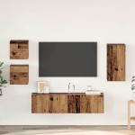 TV spintelių komplektas 5 pcs Sena mediena 30.5 x 30 x 60 cm