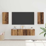 TV spintelių komplektas 4 pcs Sena mediena 30.5 x 30 x 60 cm