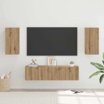 TV spintelių komplektas 4 pcs artisano ąžuolo 30.5 x 30 x 60 cm