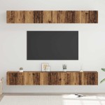 TV spintelių komplektas 6 pcs Sena mediena 60 x 30 x 35 cm