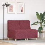 Sofa Kėdė 2 pcs Raudona 55 x 74 x 82 cm audinys