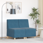 Sofa Kėdė 2 pcs Mėlyna 55 x 74 x 82 cm Aksomas