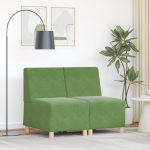 Sofa Kėdė 2 pcs Šviesiai žalia 55 x 74 x 82 cm Aksomas