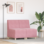Sofa Kėdė 2 pcs Rožinė 55 x 74 x 82 cm Aksomas