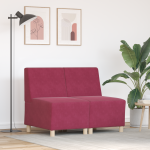 Sofa Kėdė 2 pcs Vyno raudonumo 55 x 74 x 82 cm Aksomas