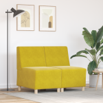 Sofa Kėdė 2 pcs Geltona 55 x 74 x 82 cm Aksomas