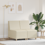 Sofa Kėdė 2 pcs Kreminė 55 x 74 x 82 cm Dirbtinė oda