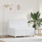 Sofa Kėdė 2 pcs Balta 55 x 74 x 82 cm Dirbtinė oda
