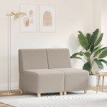 Sofa Kėdė 2 pcs Šviesiai pilka 55 x 74 x 82 cm