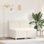 Sofa Kėdė 2 pcs Kreminė 55 x 74 x 82 cm Kordūrinė medžiaga