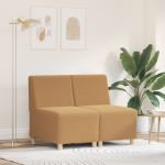 Sofa Kėdė 2 pcs Smėlio 55 x 74 x 82 cm Kordūrinė medžiaga