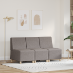 Sofa Kėdė 3 pcs Taupe 55 x 74 x 82 cm audinys