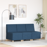 Sofa Kėdė 3 pcs Mėlyna 55 x 74 x 82 cm audinys