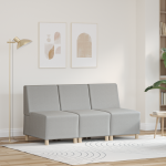 Sofa Kėdė 3 pcs Debesų pilka 55 x 74 x 82 cm audinys