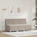 Sofa Kėdė 3 pcs Šviesiai pilka 55 x 74 x 82 cm