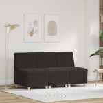 Sofa Kėdė 3 pcs Tamsiai pilka 55 x 74 x 82 cm