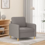 vidaXL Krėslas, taupe spalvos, 60cm, audinys