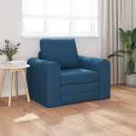 vidaXL Grindų Sofa-lova 2-in-1 Mėlyna 98x71x83 cm Audinys
