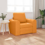 vidaXL Grindų Sofa-lova 2-in-1 Tamsiai Geltona 98x71x83 cm Audinys