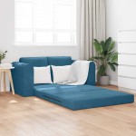 Grindų Sofa-lova 2-in-1 Mėlyna 148x71x83 cm Velūras