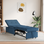 vidaXL 3-1 sofa-lova, ištraukiama konstrukcija, mėlynas audinys