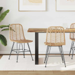 Valgomasis krėslas 2 pcs Natūrali 44.5 x 55 x 85 cm