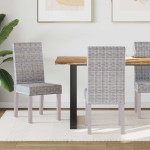 Valgomasis krėslas 2 pcs Balta plauna 45 x 54 x 93 cm