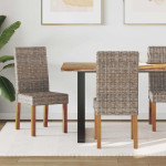 Valgomasis krėslas 2 pcs Kubu pilka 45 x 54 x 93 cm