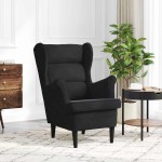 Fotelis Juoda 71 x 92 x 91 cm Aksomas