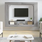 vidaXL Televizoriaus spintelė, pilka ąžuolo, 152x22x113cm, mediena