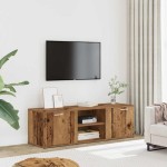 televizoriaus spintelė Old Wood 120x34x37 cm Engineered Wood