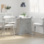 vidaXL Valgomojo stalas Betono pilkos 110x60x75 cm Dirbtinė mediena