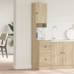 vidaXL Virtuvės spintelė Sonoma ąžuolas 35x50x180 cm Ketaus medžiaga