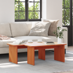 Kavos staliukas 2 pcs Vaško ruda 100 x 69 x 35.5 cm