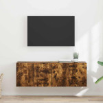 TV sieninė spintelė 2 pcs Rūkyta ąžuolas 59,5 x 31 x 40 cm