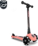 Triratis paspirtukas Scoot & Ride Highwaykick 3 su LED lemputėmis | Peach 96357