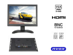 Automagnetola Nvox Monitoriaus atviro rėmo led 8cali vga hdmi av bnc 12v 230v
