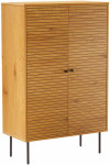 Spintelė LINE 80x40xH130cm, melaminas su ąžuolo žieve
