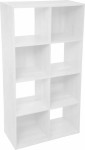 5five Simply Smart Knygų lentyna, 8 lentynos, MDF, 68x32x134 cm, balta