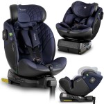 Automobilinė kėdutė Nukido Aero Line juoda-tamsiai mėlyna 0-36 kg ISOFIX
